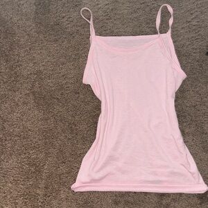 light pink tank top